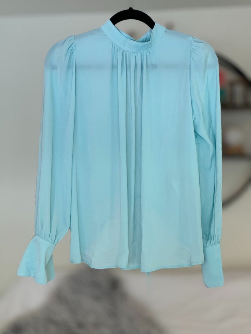 NWT - Free People Mock Neck Open Back Top